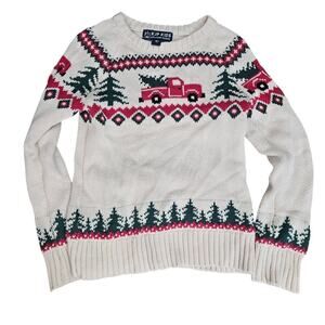 Kiel James Patrick Kids Sweater - Cream and Red